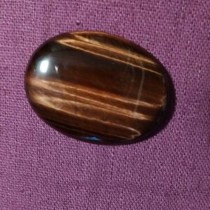 Brown and Tan Tiger's Eye Brooch